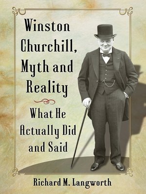 cover image of Winston Churchill, Myth and Reality